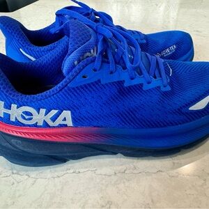 Hoka Clifton 9 GTX Women's Athletic Shoes - Royal Blue and Pink Size 10.5